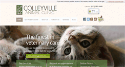 Desktop Screenshot of colleyvilleanimalclinic.com