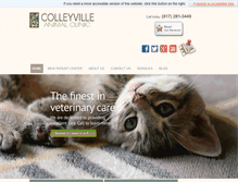 Tablet Screenshot of colleyvilleanimalclinic.com